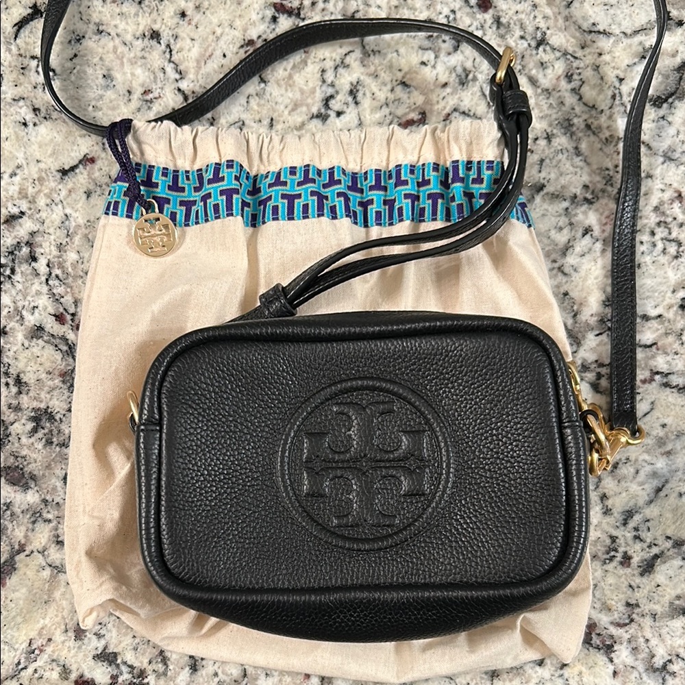 Tory Burch Black Leather Crossbody Bag